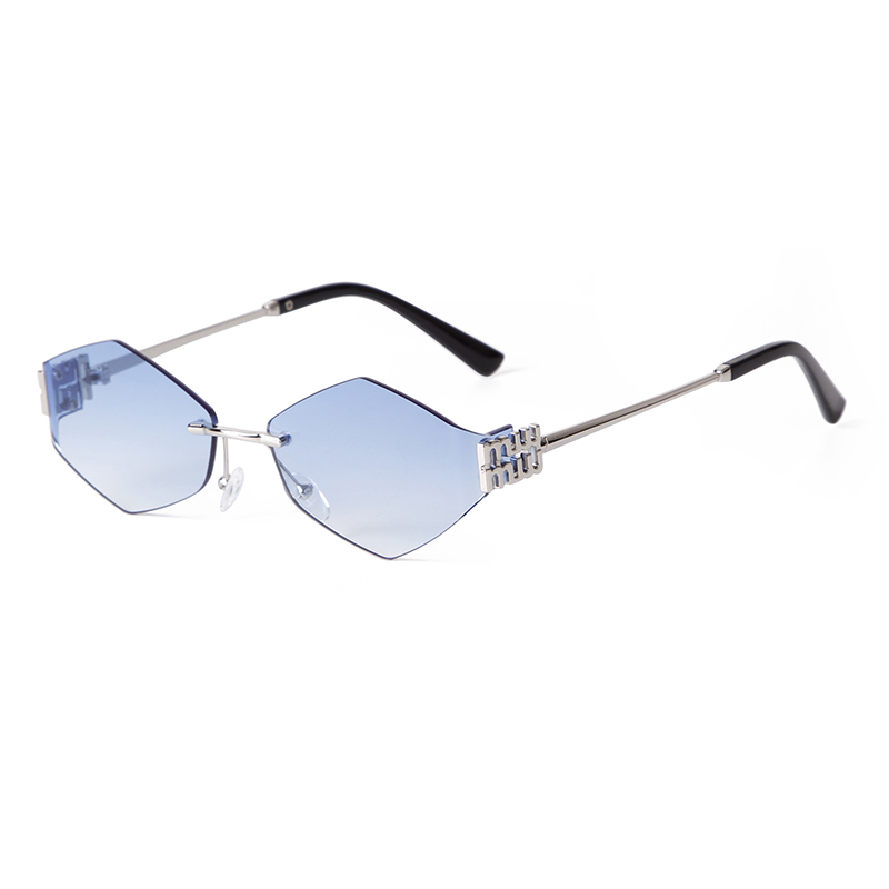 Trend Hexagon Rimless Sunglass - Street Fashion China Models reseña y precio