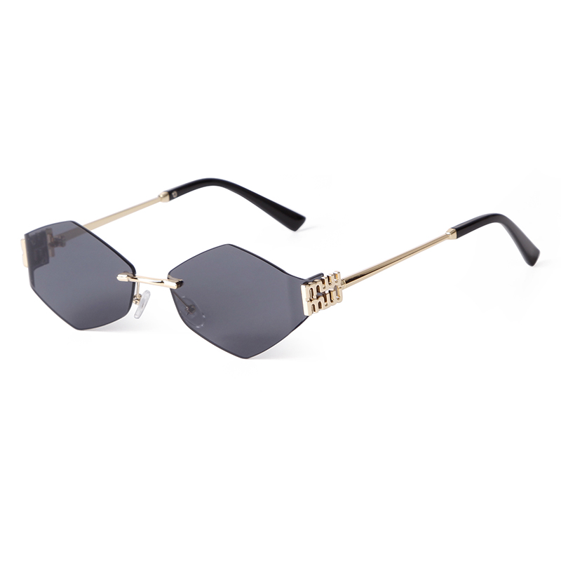 Trend Hexagon Rimless Sunglass - Street Fashion China Models reseña y precio