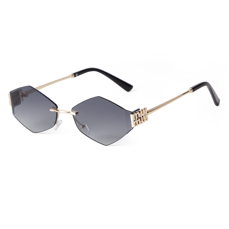Trend Hexagon Rimless Sunglass - Street Fashion China Models reseña y precio