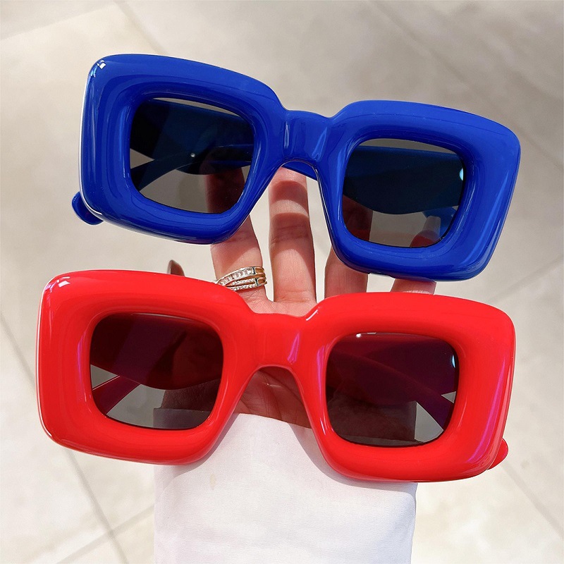 New Women Square Sunglasses Fe - Street Fashion Photo reseña y precio