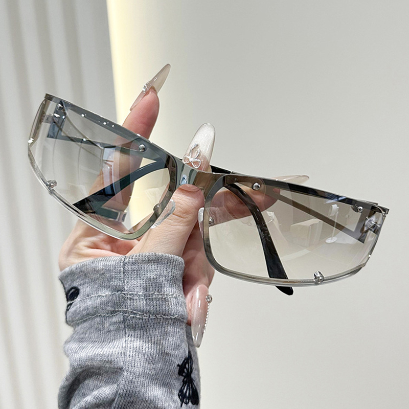 Women's Fashion Hollow Sunglas - Street Fashion Photo reseña y precio