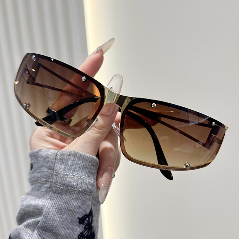 Women's Fashion Hollow Sunglas - Street Fashion Photo reseña y precio