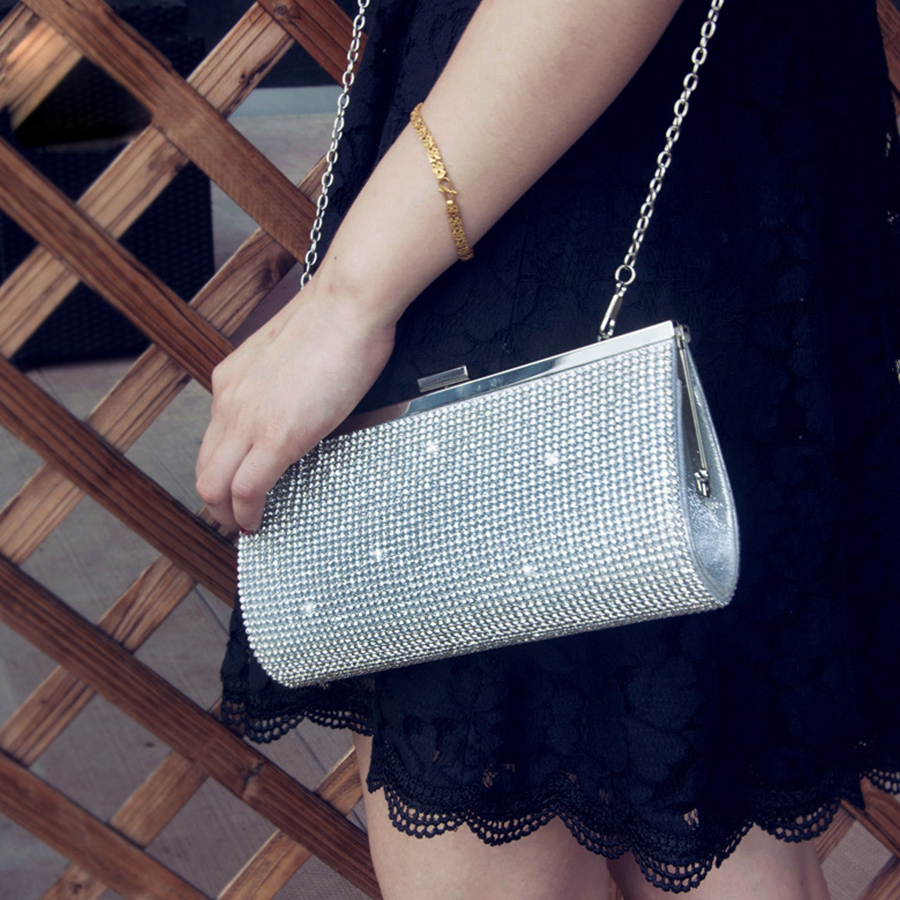 Chain Women Evening Bag Clip S - Street Fashion Photo reseña y precio