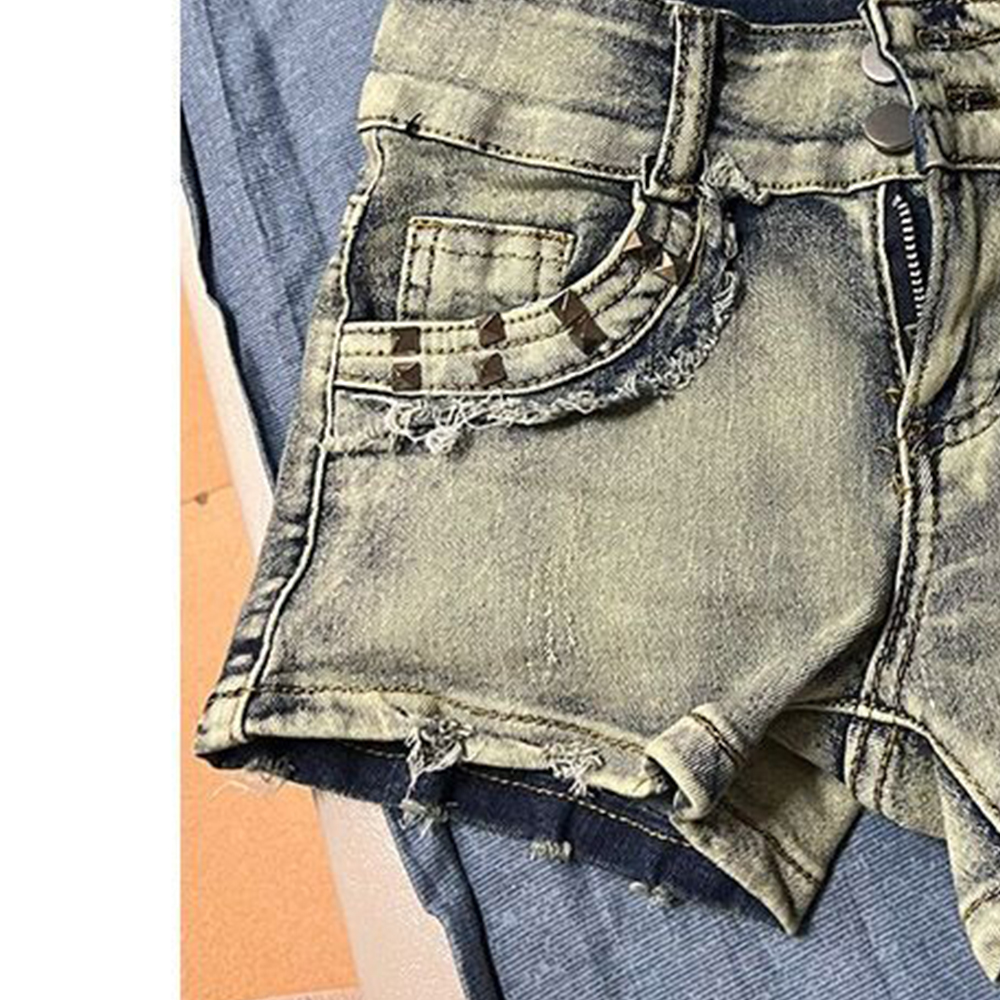 Retroy2K American Rivet Shorts - Street Fashion Girl reseña y precio