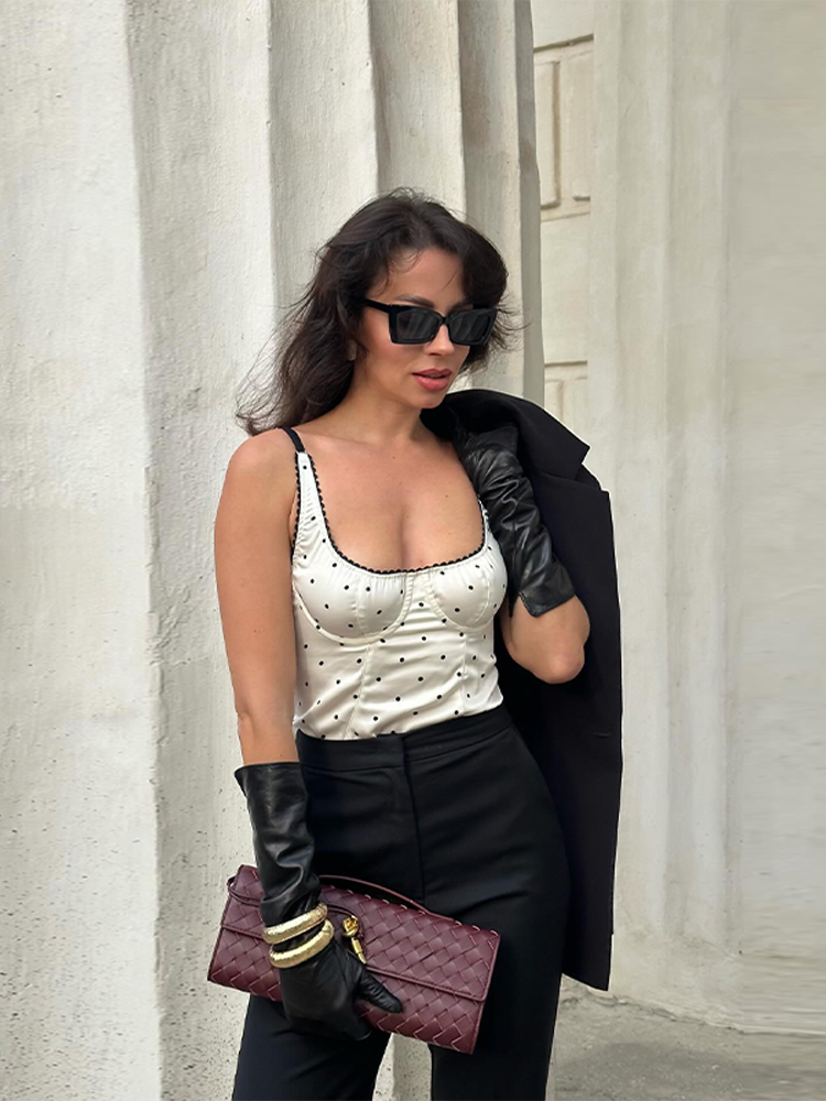 Chic New Strap Sleeveless Dot  - Street Fashion Winter 2026 reseña y precio
