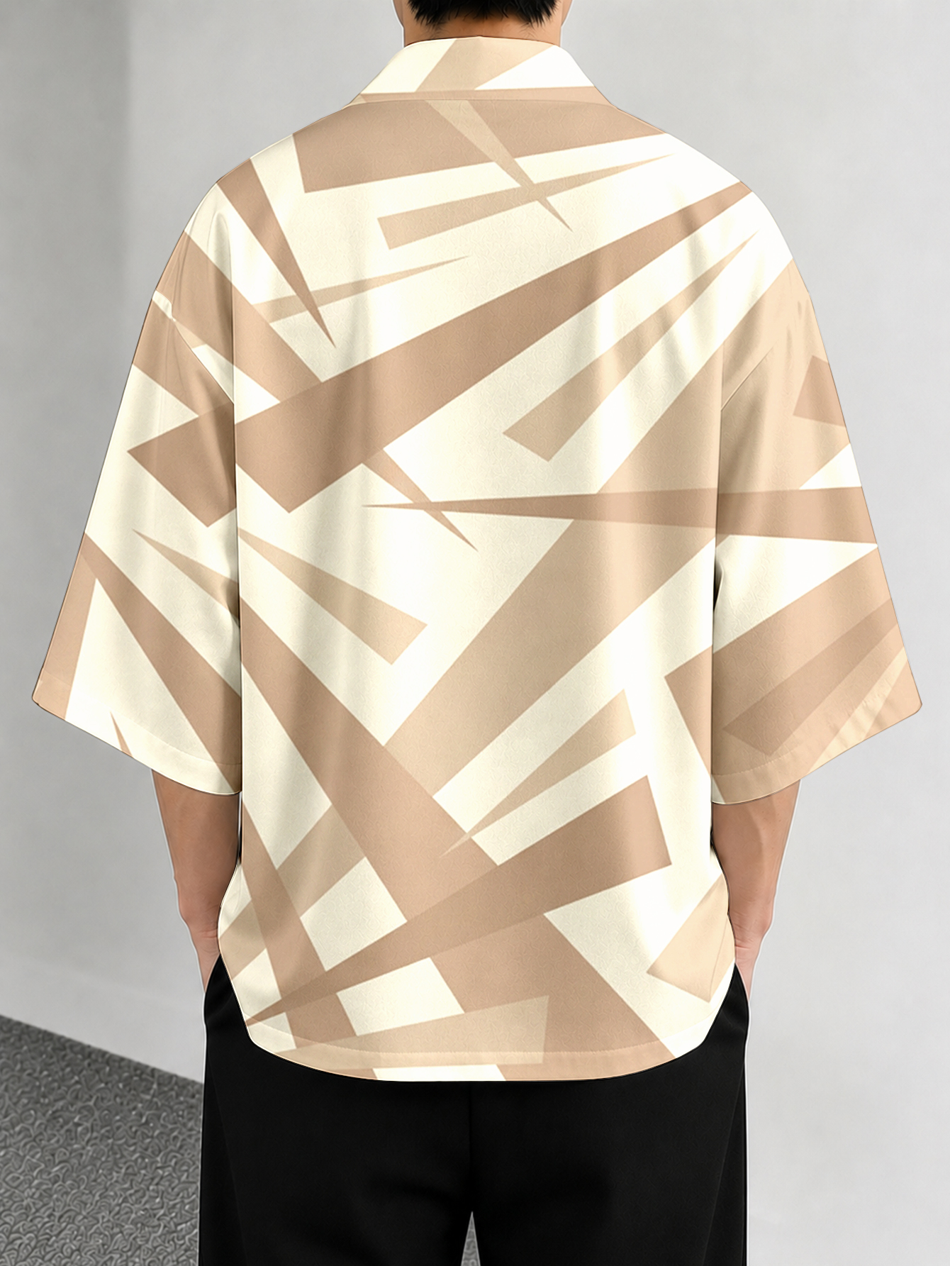 Men's casual top Geometric Art - Street Fashion Kimono reseña y precio