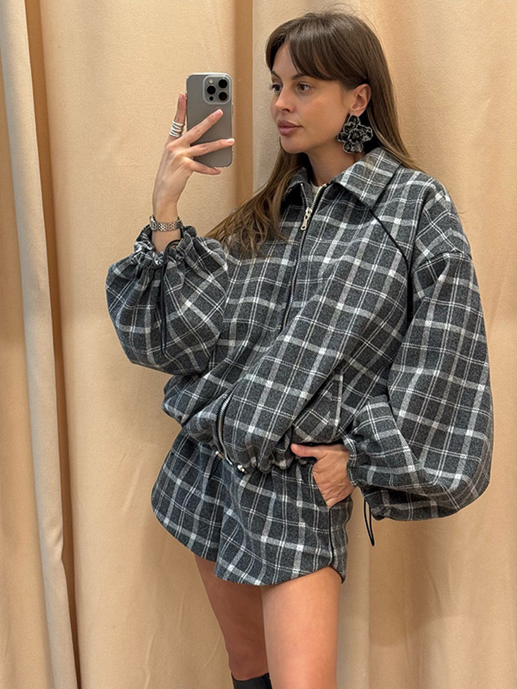 Women Casual Plaid Shorts Sets - Street Fashion Winter 2026 reseña y precio