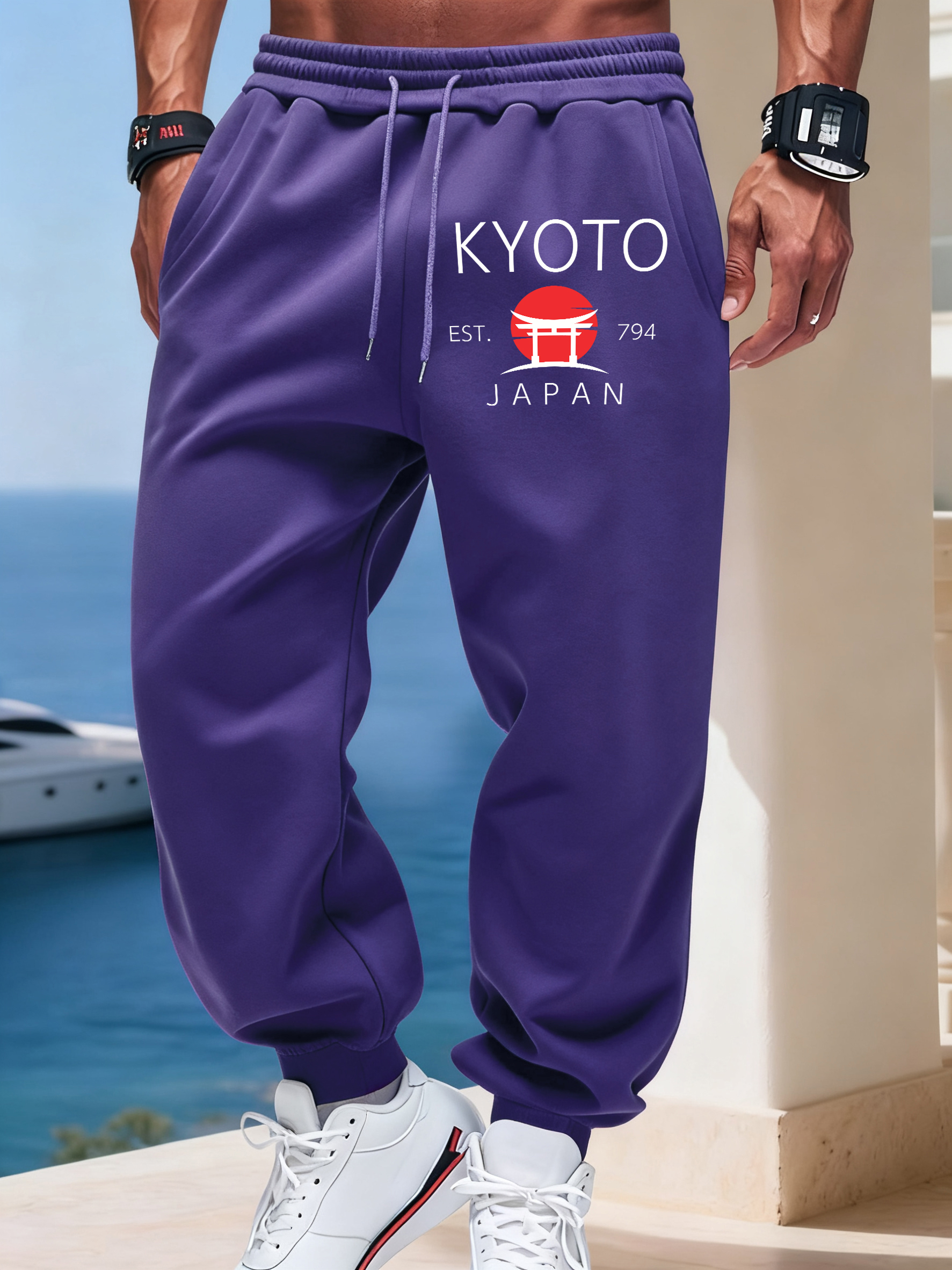 Kyoto Japan Letter Print Basic - Street Fashion Kyoto reseña y precio