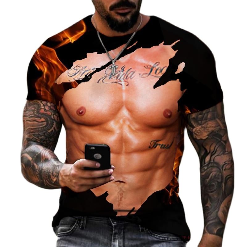 Summer Fashion Men's 3D Printe - Street Fashion For Short Guys reseña y precio