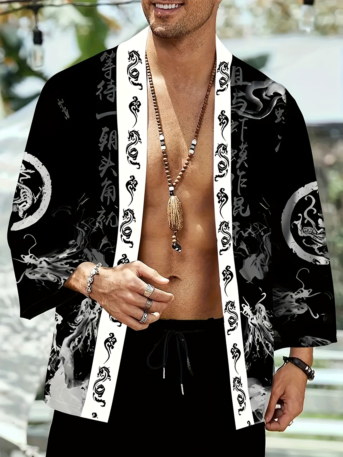 The 2026 summer new men's kimo - Street Fashion Style reseña y precio