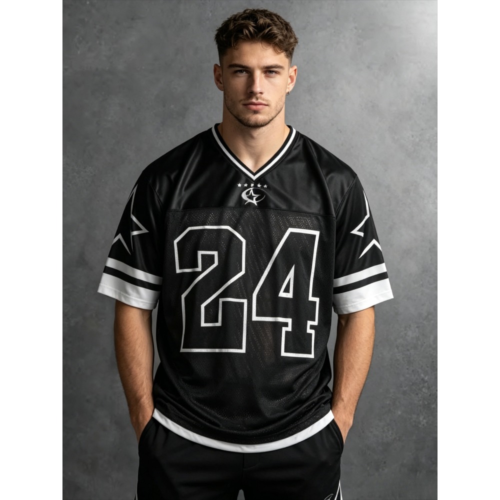 2026 Summer New Men's V-Neck T - Street Fashion Style reseña y precio