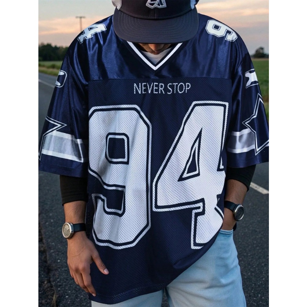2026 Summer New Men's V-Neck T - Street Fashion Style reseña y precio