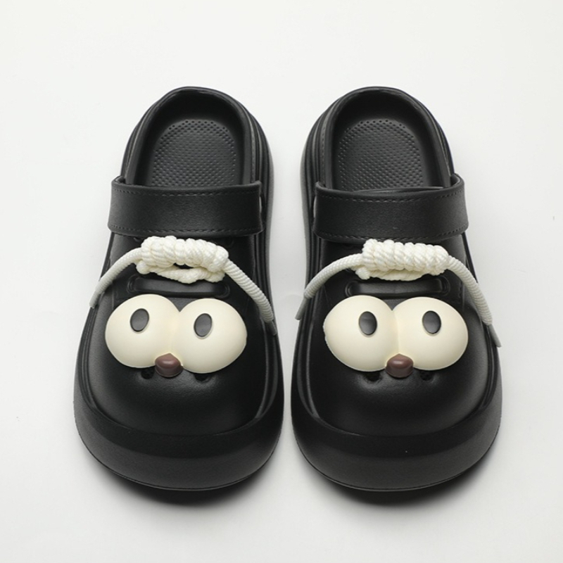 Cute DIY Big Eyes Fashion Clog - Street Fashion Girl reseña y precio