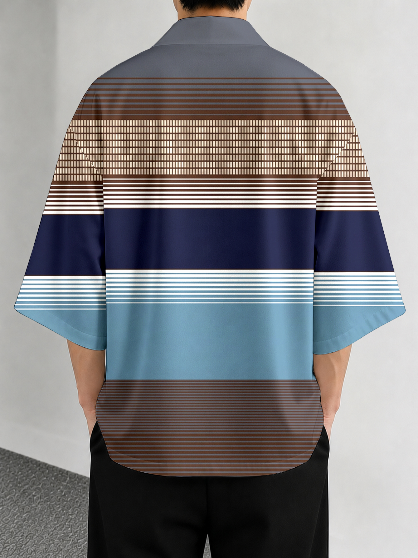 Men's casual top Modern Geomet - Street Fashion Kimono reseña y precio