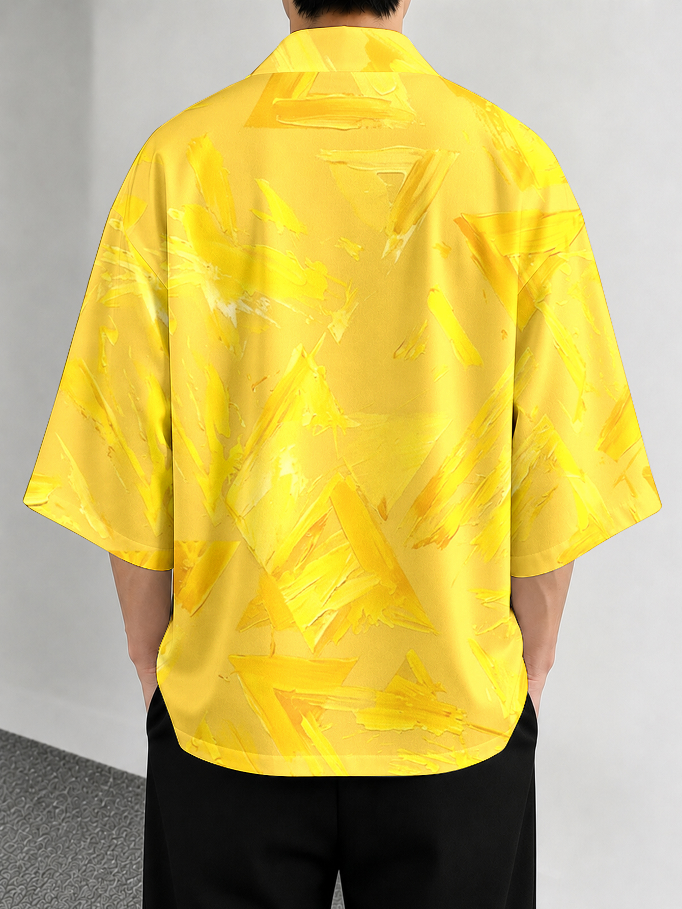 Men's casual top  Vibrant Yell - Street Fashion Kimono reseña y precio
