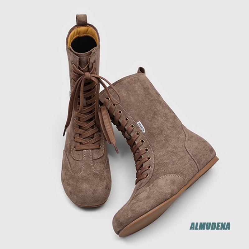 Men's Suede Mid-Calf Lace-Up B - Street Fashion Winter 2026 reseña y precio