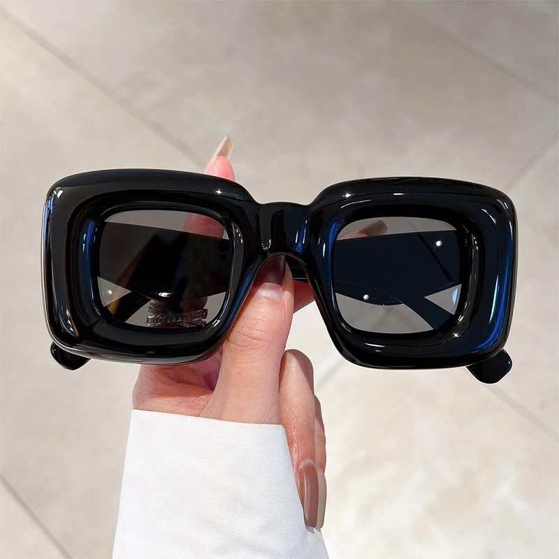 New Women Square Sunglasses Fe - Street Fashion Photo reseña y precio