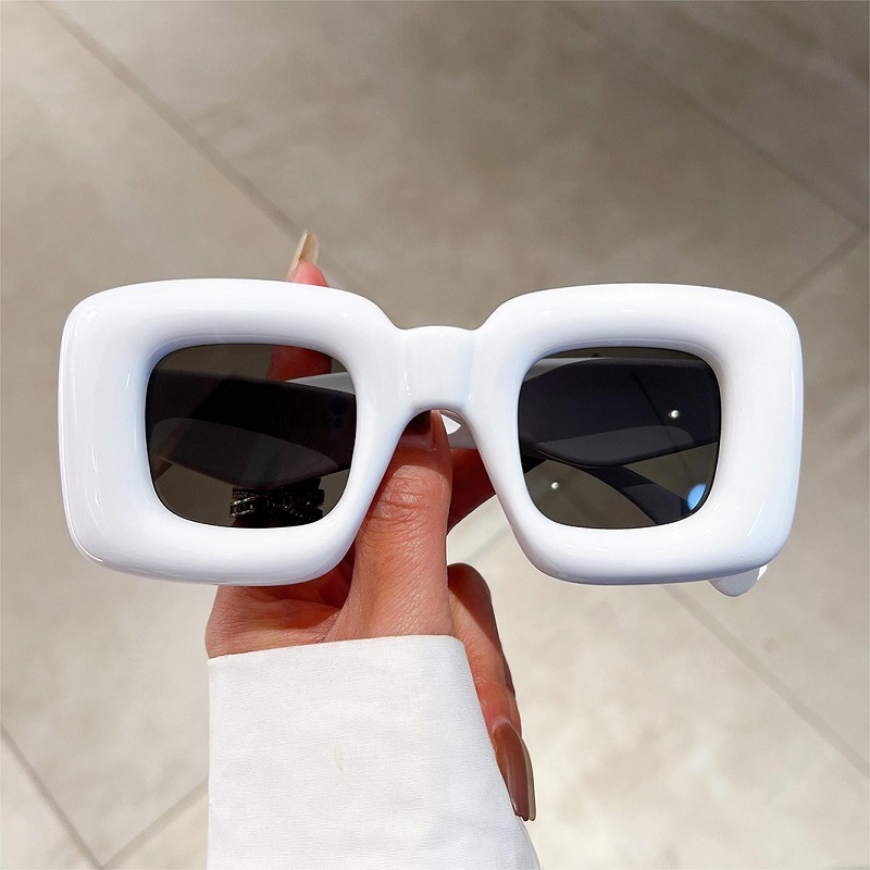 New Women Square Sunglasses Fe - Street Fashion Photo reseña y precio