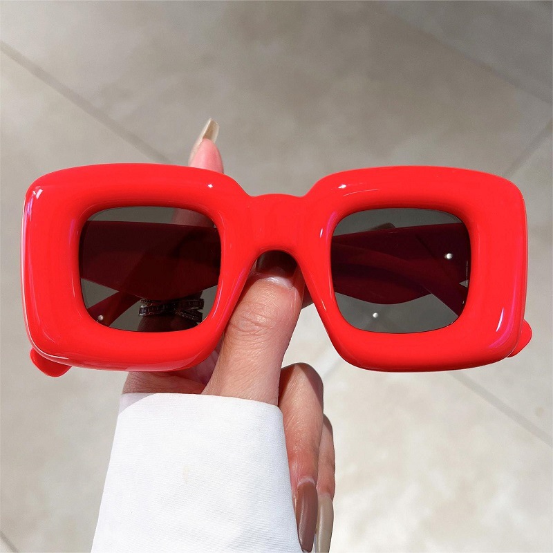 New Women Square Sunglasses Fe - Street Fashion Photo reseña y precio