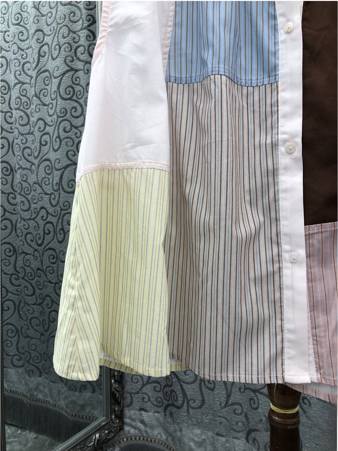 Loose Striped Color Block Slee - Street Fashion Of Milan reseña y precio