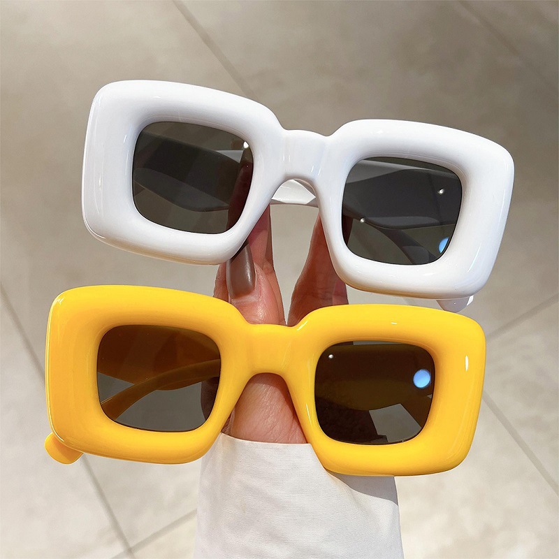 New Women Square Sunglasses Fe - Street Fashion Photo reseña y precio