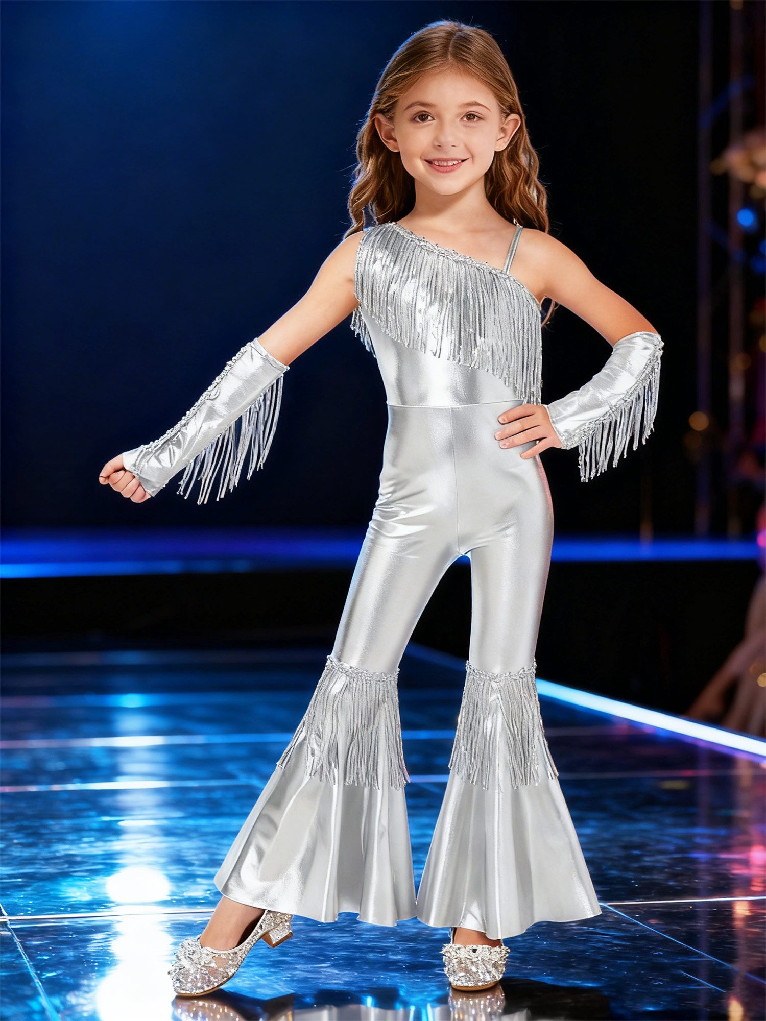 Girls Street Jazz Dance Costum - Street Fashion Girl reseña y precio