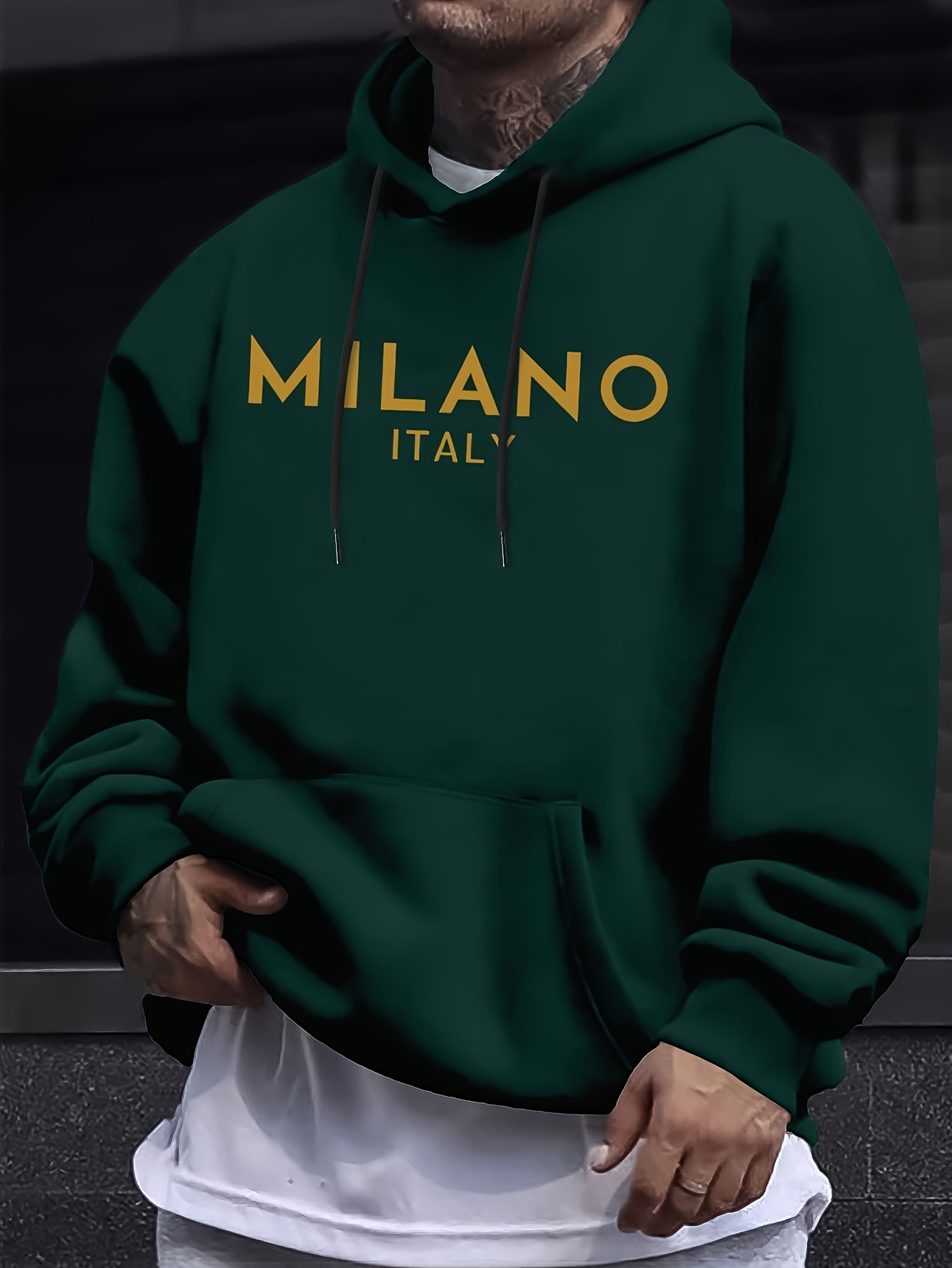 Milan Letter Men Women Hoodie  - Street Fashion Of Milan reseña y precio