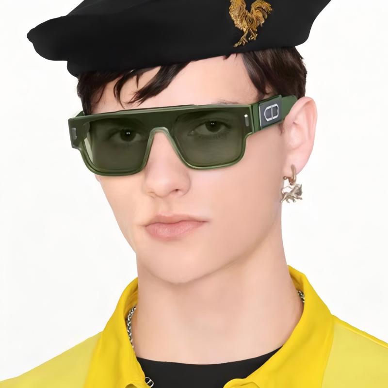 Trendy green square frame sung - Street Fashion China Models reseña y precio