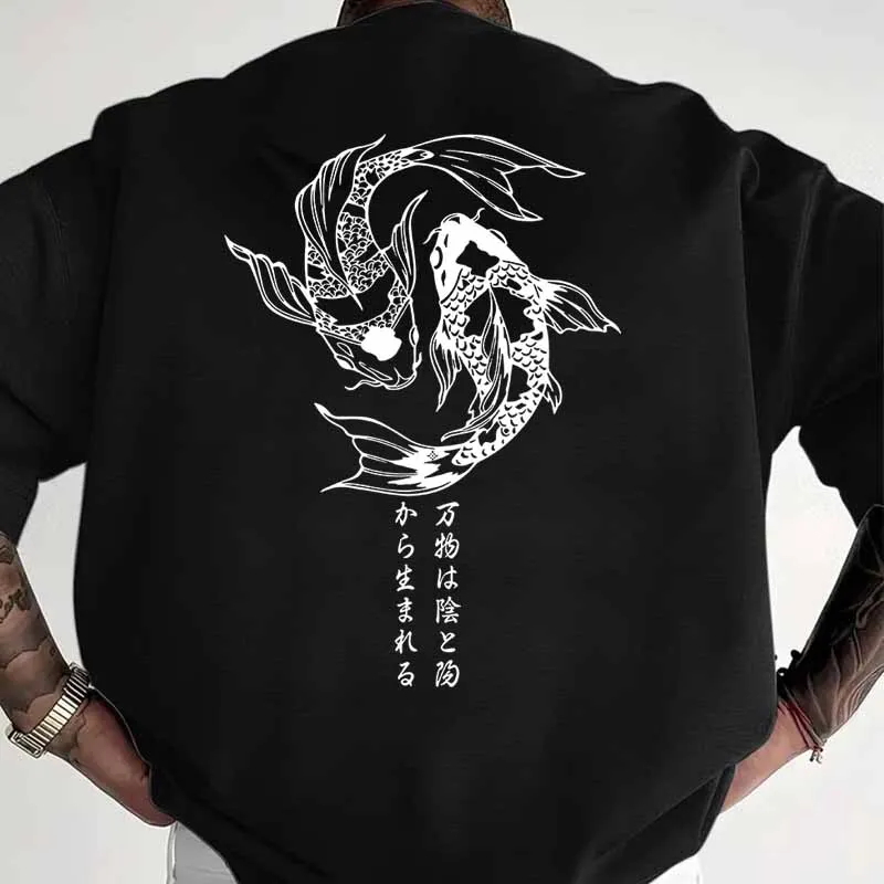 Japanese Style Koi Fish Print  - Street Fashion In Japanese reseña y precio