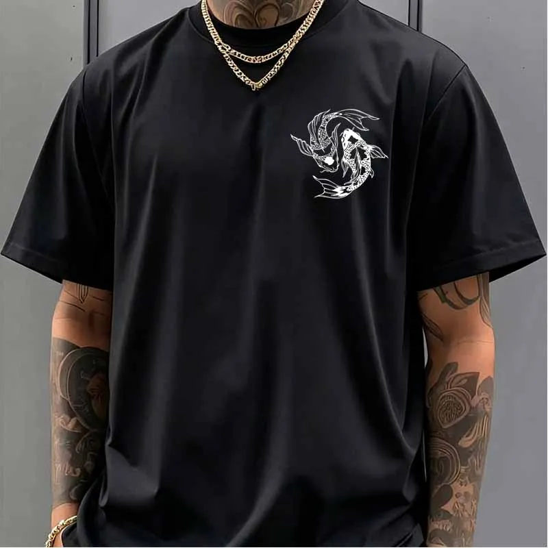 Japanese Style Koi Fish Print  - Street Fashion In Japanese reseña y precio