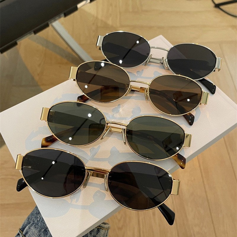 Sunglasses Fashion Oval Sungla - Street Fashion Photo reseña y precio