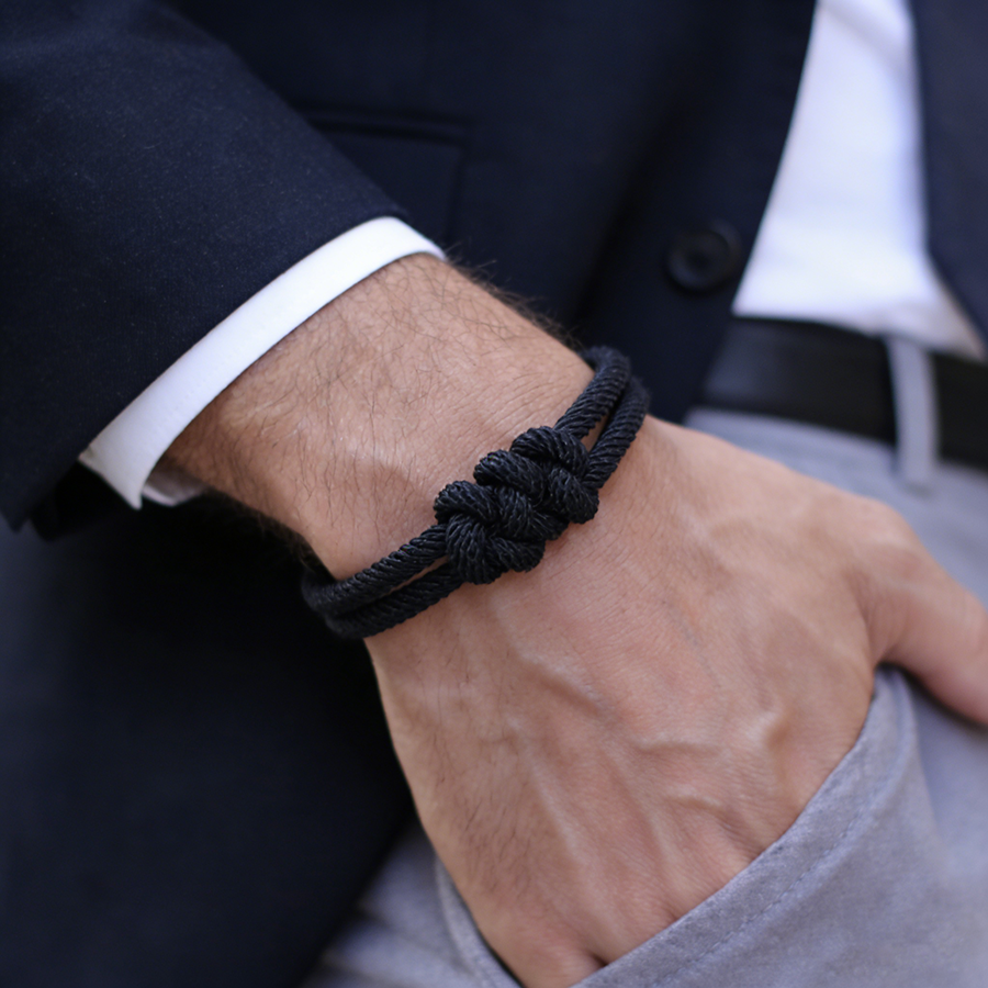 Stylish Men Rope Bracelet High - Street Fashion Of Milan reseña y precio
