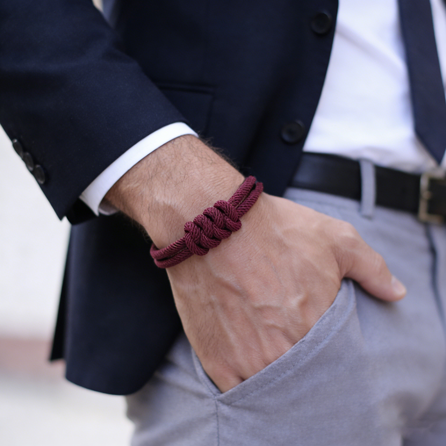 Stylish Men Rope Bracelet High - Street Fashion Of Milan reseña y precio
