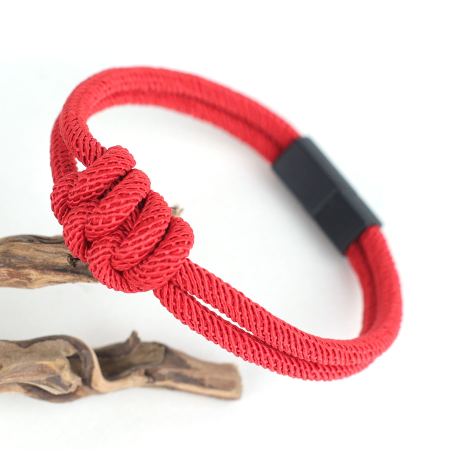 Stylish Men Rope Bracelet High - Street Fashion Of Milan reseña y precio
