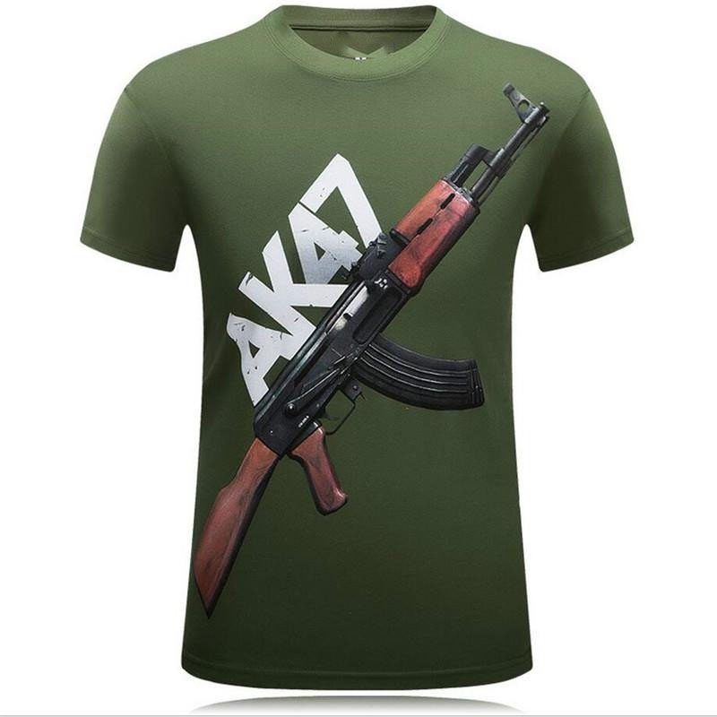Tough Guy Style 3D Print T-shi - Street Fashion For Short Guys reseña y precio