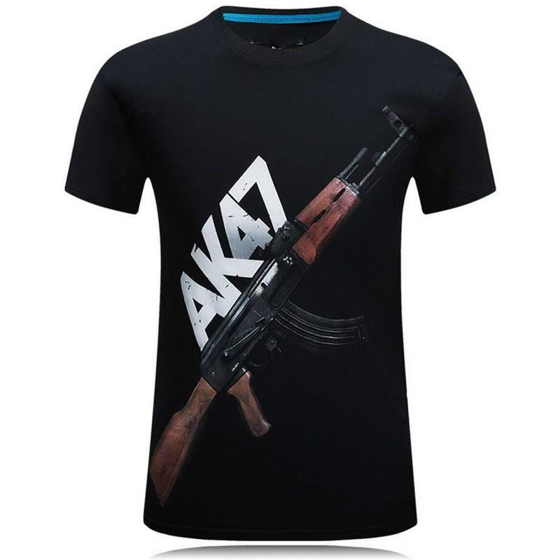 Tough Guy Style 3D Print T-shi - Street Fashion For Short Guys reseña y precio