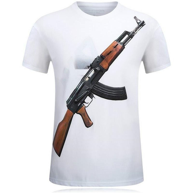 Tough Guy Style 3D Print T-shi - Street Fashion For Short Guys reseña y precio