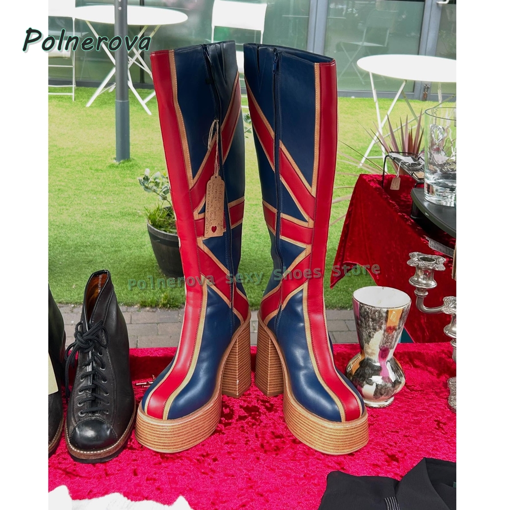 Union Jack Platform Fashion Bo - Street Fashion Girl reseña y precio