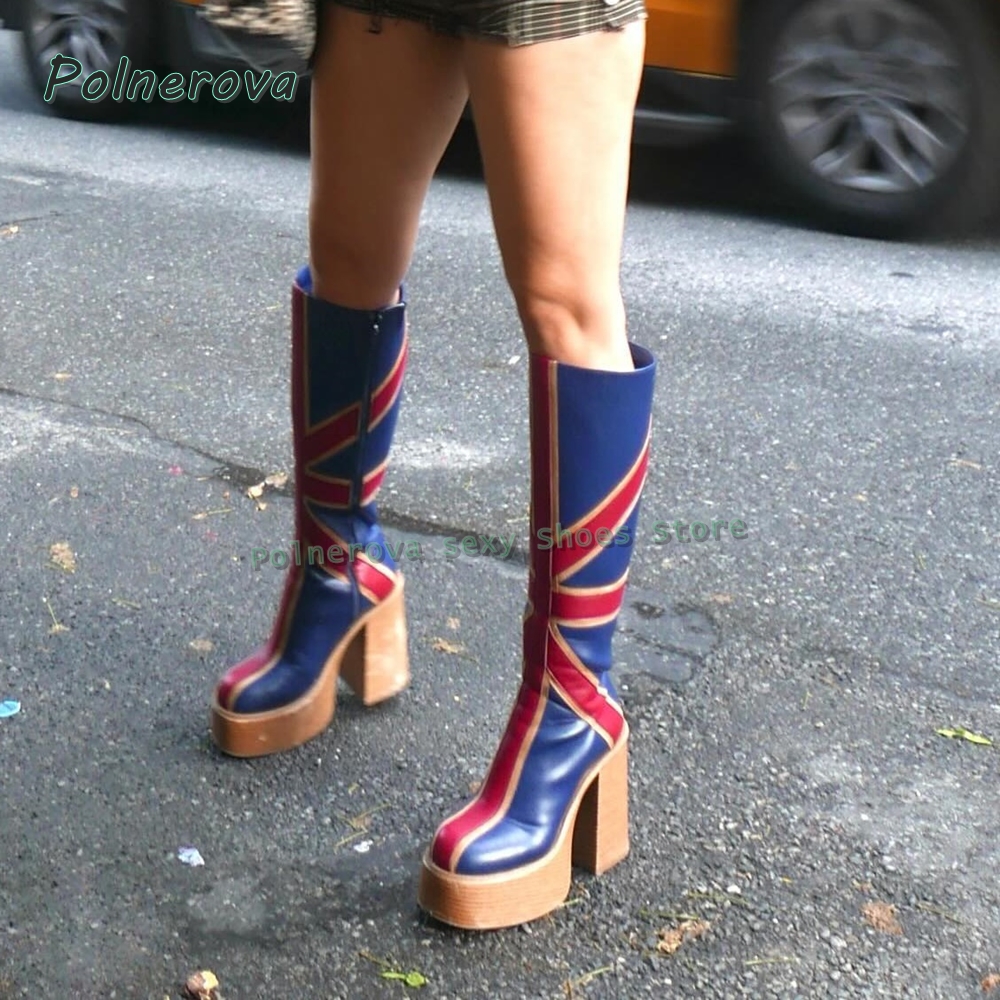 Union Jack Platform Fashion Bo - Street Fashion Girl reseña y precio